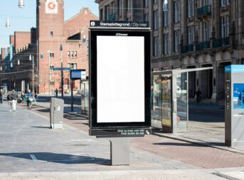 black and white street sign